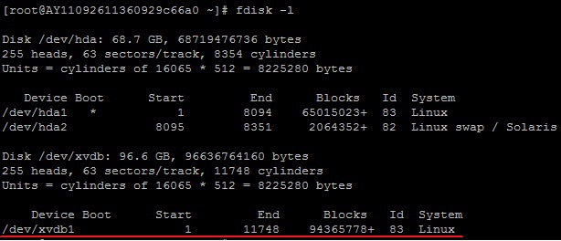 Linux格式化数据盘